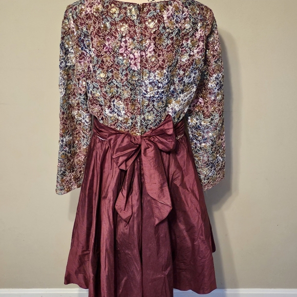 FABULOUS JONATHAN TAIT VINTAGE  TAFETTA PARTY DRESS!!! 👗 ❤️ 🩷 - Picture 6 of 16